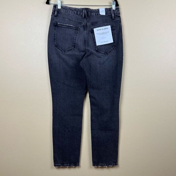 NWT Good American Jeans Hi Rise Black - Picture 3 of 5